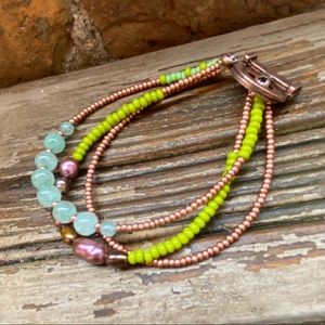 Beautiful handcrafted triple bracelet